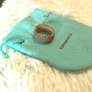 Tiffany 925 silver mesh ring